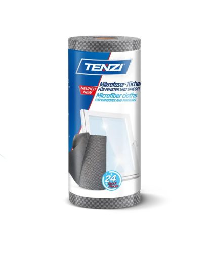 TENZI Mikroszálas kendők egy tekercsen ablakokhoz és tükrökhöz - 24 db - 30x45cm