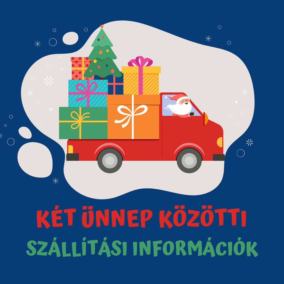 Fontos szállítási információk az ünnepi időszakra